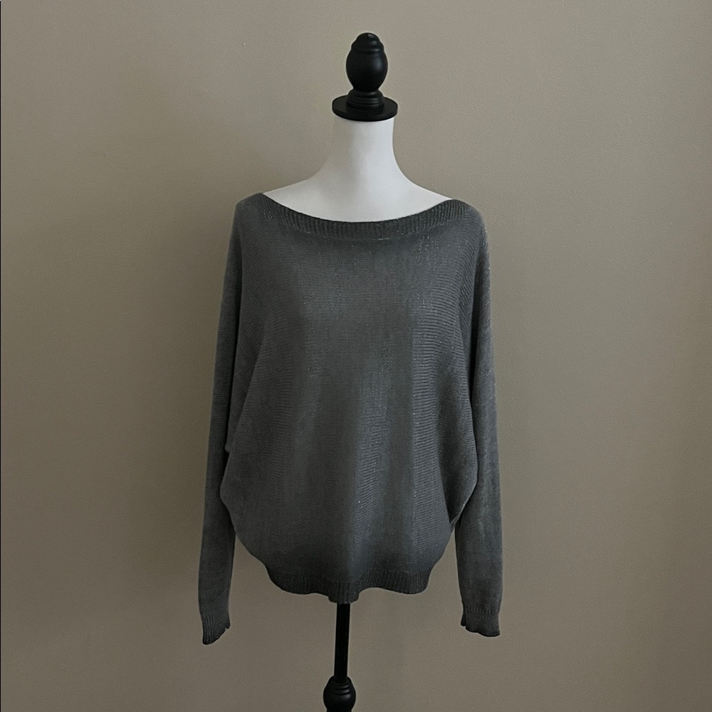 GiGi Moda Chic Gray Women's long sleeve Cardigan - Picture 5 of 11